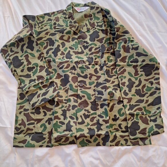 Vintage Seaway Green Camo Shirt&Pant Set Men’s XLarge Hunting Gear New Old Stock - Picture 2 of 13